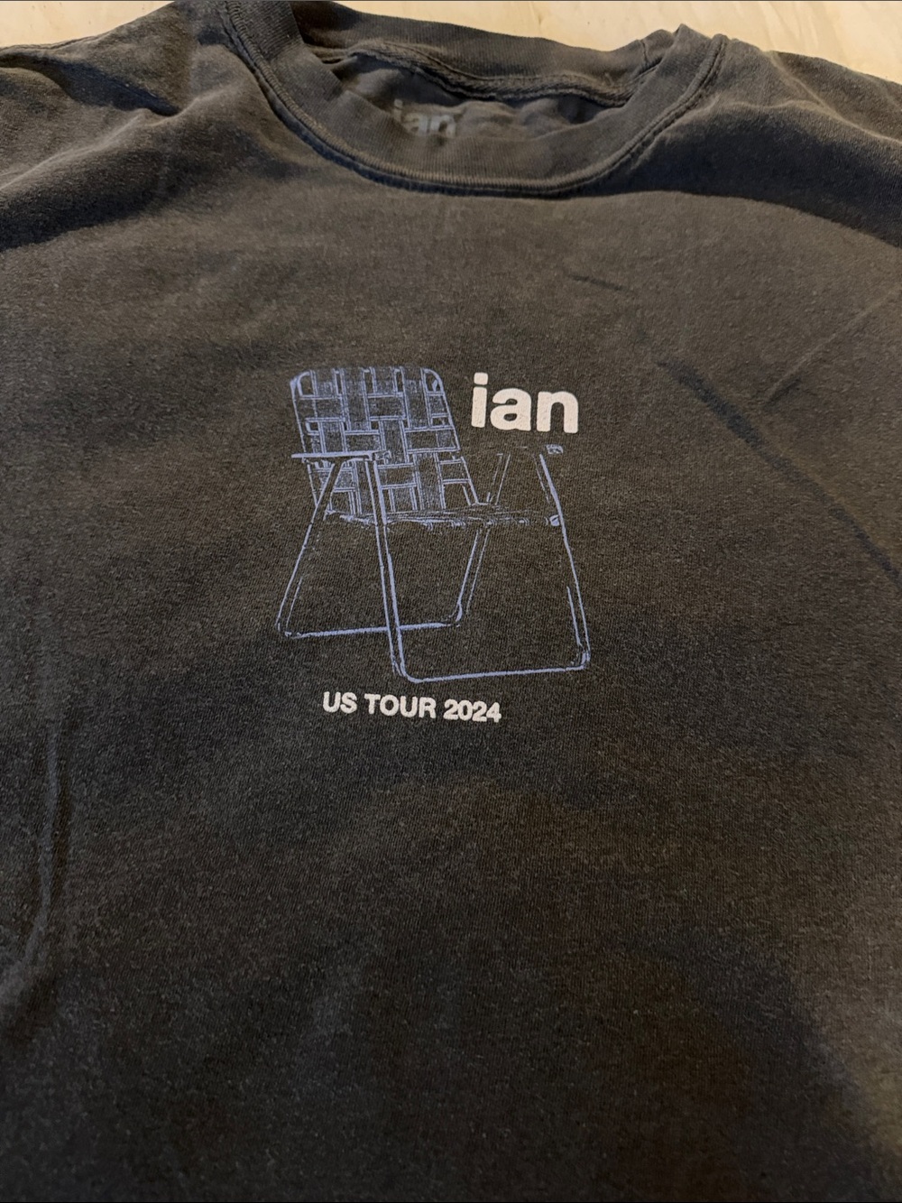 ian US Tour 2024 Black Graphic Tee
